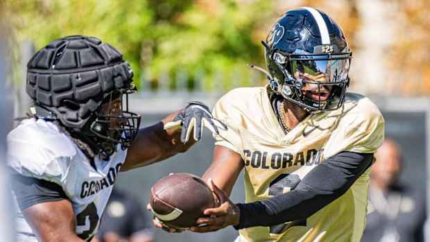 Shedeur Sanders in CU Fall Camp